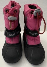 Sorel Flurry Durable Snow Boots Red/Pink Water  Wind Resistant Toddler Kid  s 8