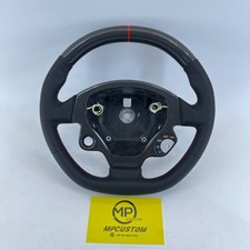Real Black Steering Wheel Fit For Ferrari F430 2005-2009 With Trim