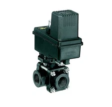 TeeJet 344 Series Electronic Shut Off Ball Valve 3-Way 1" Ports w/ EC Motor
