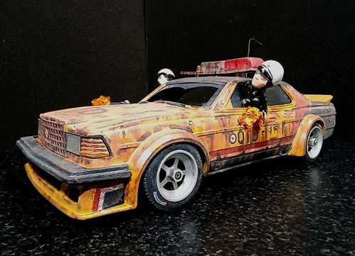 Mercedes 280CE 1/10 Scale Tarmac Terror Terminator V Mad Max Style Model Car