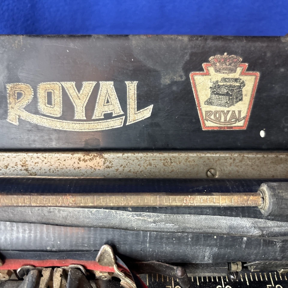 Antigua máquina de escribir Royal 10 Royal Co., inc Nueva York, EE. UU. 1927 Foto 3 de 4