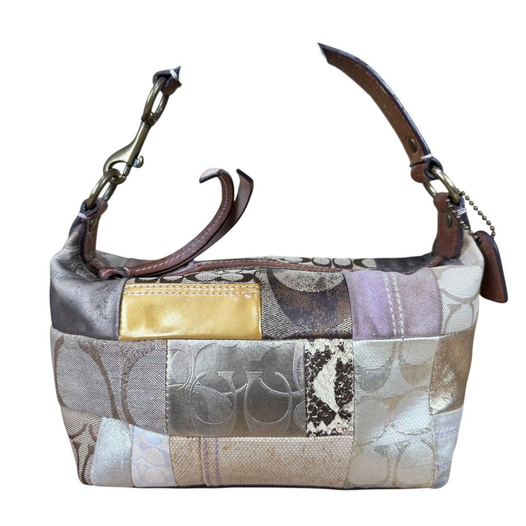 COACH Patchwork Snakeskin Accessory Pouch Multi-C… - image 11