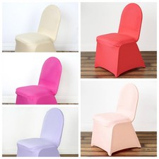12 pcs Banquet Stretch SPANDEX CHAIR COVERS Wedding Reception Event Decorations