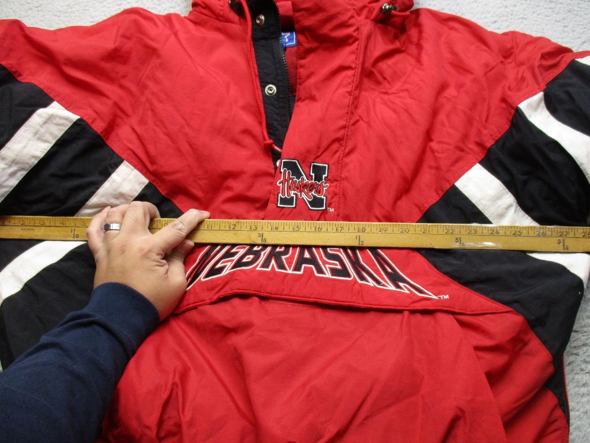 Vintage Nebraska Cornhuskers Jacket Mens XL Red NCAA Football