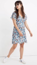 Madewell Chiffon Wildflower Garden Minidress Size 12 NWT