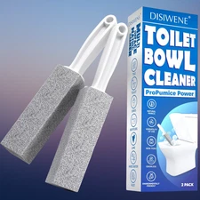 Pumice Cleaning Stone with Handle Toilet Bowl Cleaner Hard Water Ring Remover 2