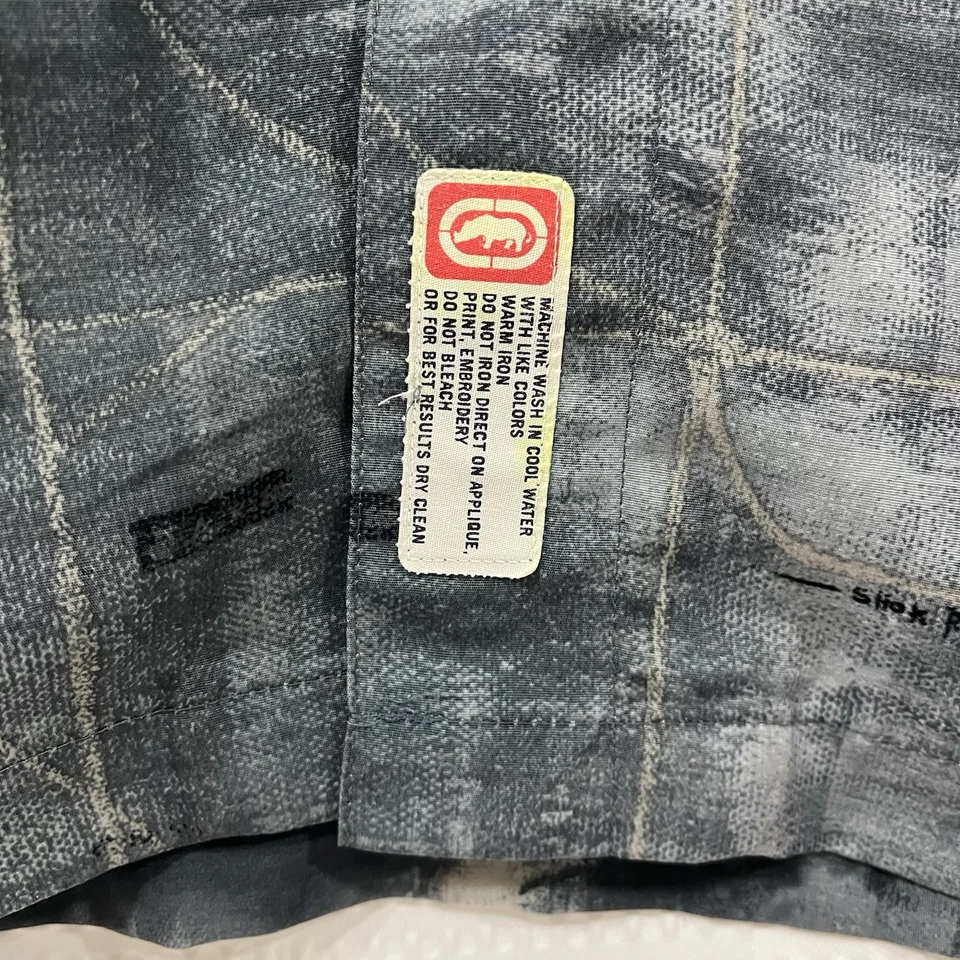 Vintage Ecko Complex Shirt Men XXL King Of The Fort Y2K Hip Hop Baggy Button - Image 4 of 4