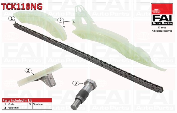 1X FAI AutoParts TCK118NG Steuerkettensatz FüR DS-image