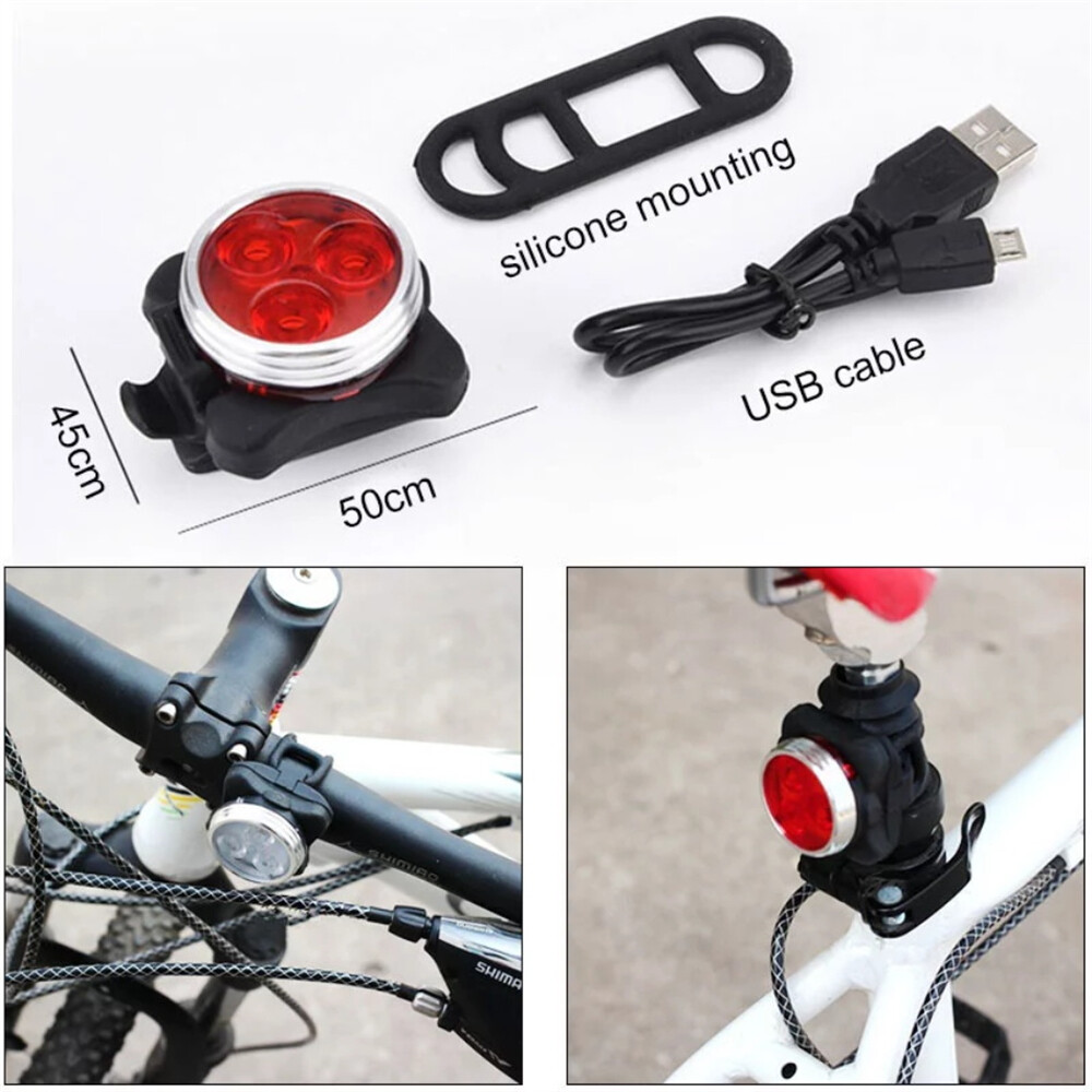Waterproof Bike Light Sets Super Bright USB Rechargeable Bicycle Lights