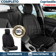 COPRISEDILE Singolo Idoneo Per Sedile PEUGEOT ANTISUDORE Tessuto Nero TRASPIR