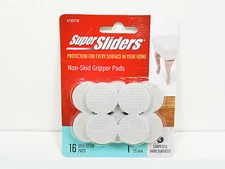 16 Pack Self Sticking Floor Glides 1" Round Table Chair Furniture Sliders Glide