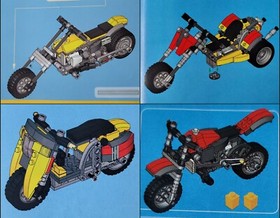 LEGO Creator 8-in-1: 4893 Revvin' Riders Street Bike & Dirt Bike Motorbike Race