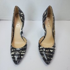 BCBG Paris Style Jaze pumps Black white women heel height 4" Size 9