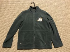Corgi Fleece Zip Up Jacket By The Danbury Mint, Medium Size Gray
