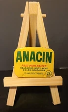 Vintage Anacin Fast Pain Relief Medicine Tin EMPTY