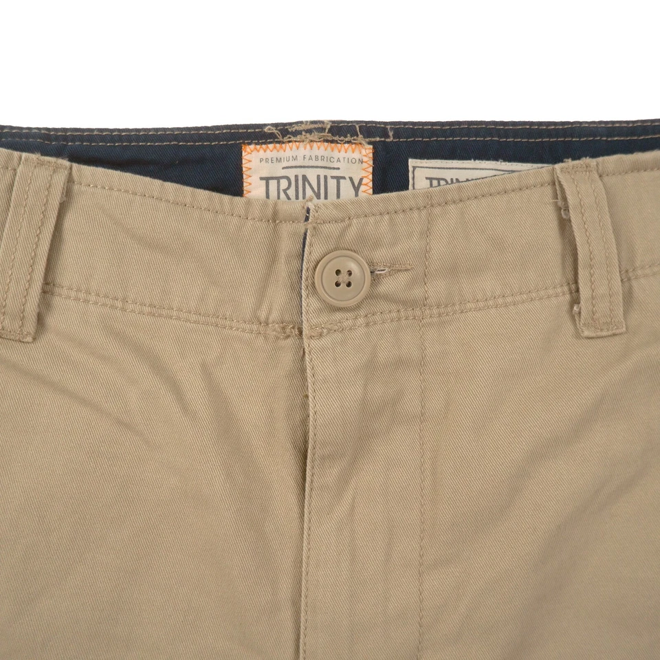 Pantalones cortos cargo Trinity beige para hombre 34 100 % algodón Foto 4 de 4