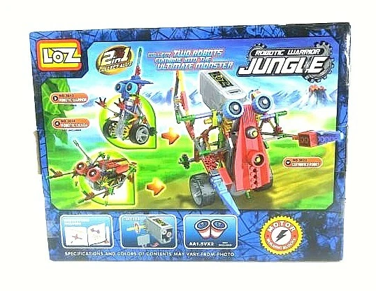 New Kids Robot Warrior Building Blocks Jungle Toy Moving 120 Piece #3013 NEW USA - Image 2 of 4
