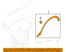 New Oem Ford Explorer-front Fender Flare Wheel Well Molding Right Fb5z16038ab New Oem Ford Explorer-front Fender Flare Wheel Well Molding Right Fb5z16038ab