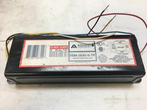 Alimentatore Per Illuminazione Advance VH1Q18-TP-BL Fluorescente 277V - New Old Stock