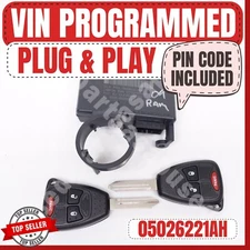 📮 VIN PROGRAMMED PLUG & PLAY IMMOBILIZER DODGE RAM 1500 2006-2008 05026221AH 📮