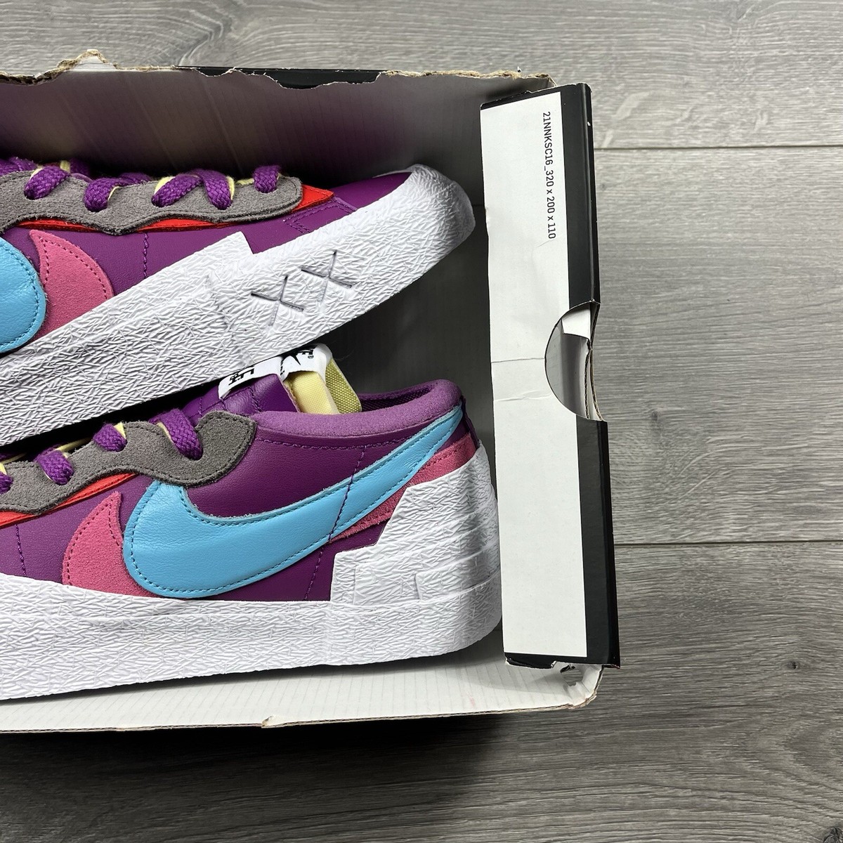 Nike Blazer Low x KAWS x Sacai 2021 'Purple Dusk' - Size UK 8.5