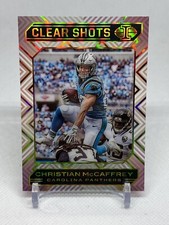 Christian McCaffrey 2020 Panini Illusions Clear Shots Black Parallel SP 05/50 #8