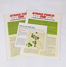STRIKE FORCE ONE Folio War Board Game RULES ONLY SPI 1975 OOP
