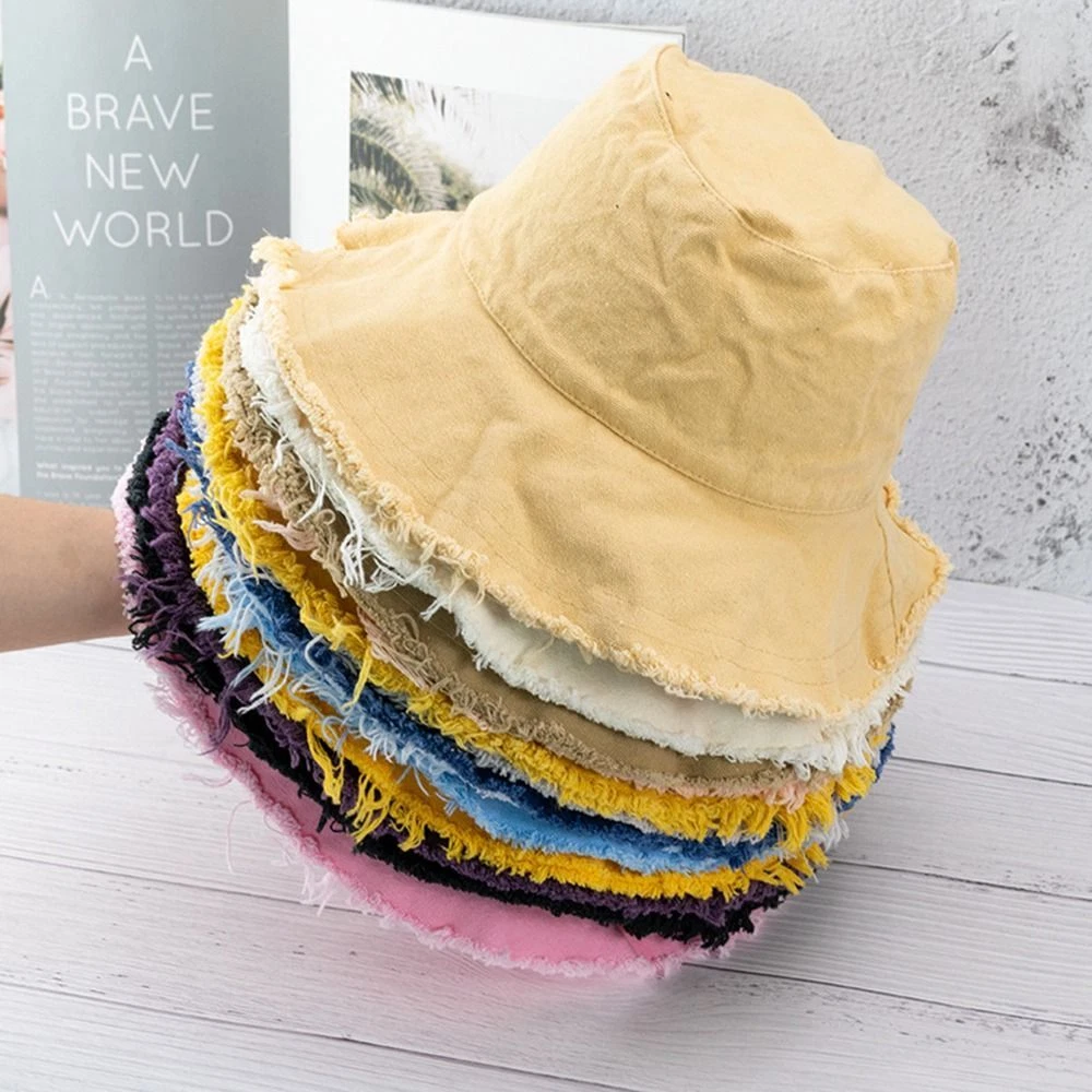 Frayed sales bucket hat