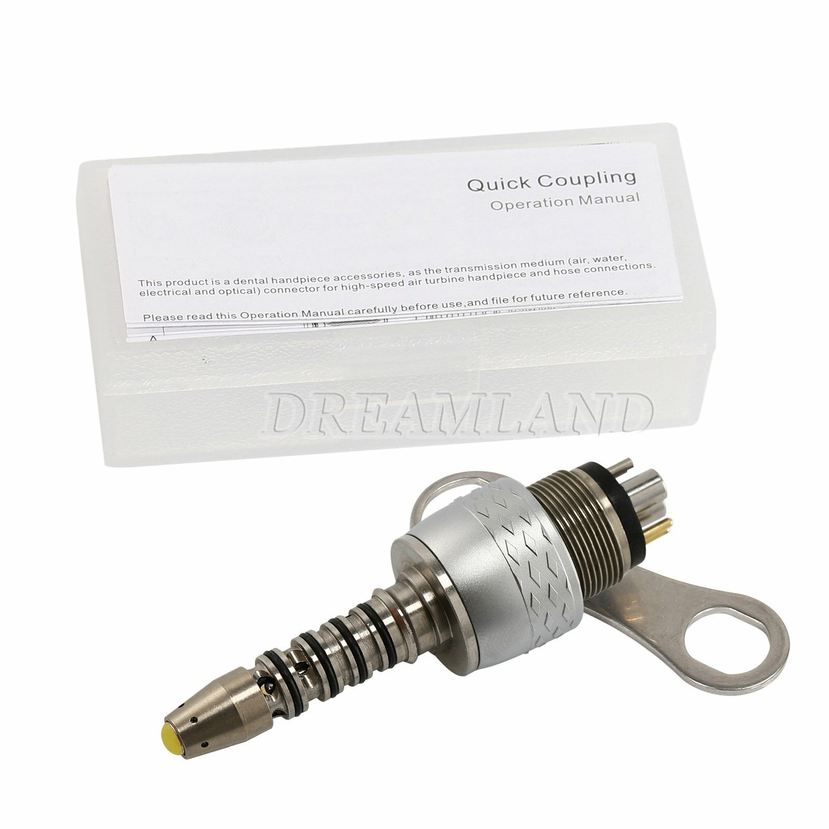 Dental 6 Hole LED Quick Coupler Coupling Fit Fiber Optic