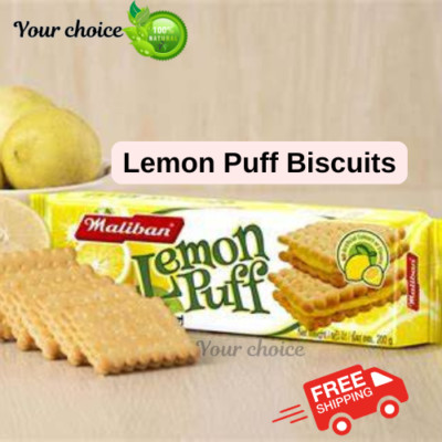 MUNCHEE LEMON PUFF TEA BISCUITS 200gx4 GENUINE WITH REAL LEMON CREAM