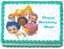 BUBBLE GUPPIES Edible Party Cake topper image decoration