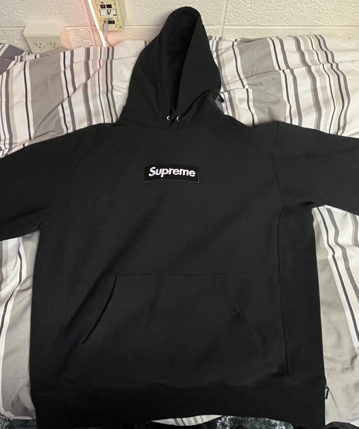Supreme Men’s Black Box Logo Hoodie Sweatshirt Size Large L eBay
