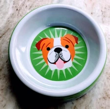 Dog Themed Melamine Dog Bowl 2 Inches Tall X 6 Inches Diameter