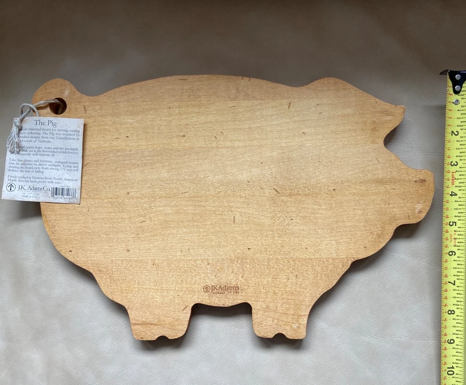 Eight JK Adams The Pig Cutting/Serving Board 14"X10", New, $200. FREE SHIPPING! - Image 2 of 4