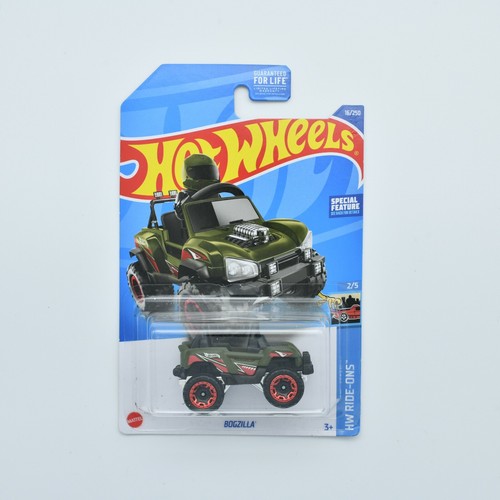 Hot Wheels 2022 Bogzilla Ride-Ons Car - White Color, 2/5 In Series