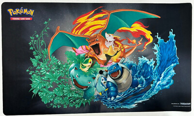 Pokemon CHARIZARD BLASTOISE VENUSAUR Tag Team Playmat New 2019 Cosmic Eclipse