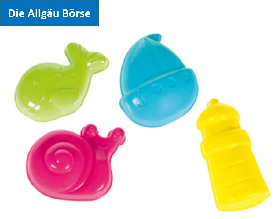 Spielstabil 7435 4er Set Sandförmchen Ocean fashion Sandkasten Neu