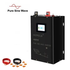 4000W Pure Sine Wave Inverter 24V to 120V 240V Split Phase Solar Home System Off