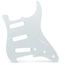 AxLabs Hardware Strat-style 8-Hole Blank Pickguard - White