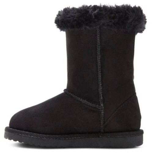 ZAPATOS CHEROKEE DANNIE NIÑAS / BOTAS DE LANA DE OVEJA NEGRAS / NIÑOS PEQUEÑOS NUEVOS CON ETIQUETAS Foto 2 de 3