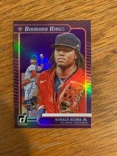 2021 DONRUSS RONALD ACUNA JR. DIAMOND KINGS PURPLE HOLO ~ #16