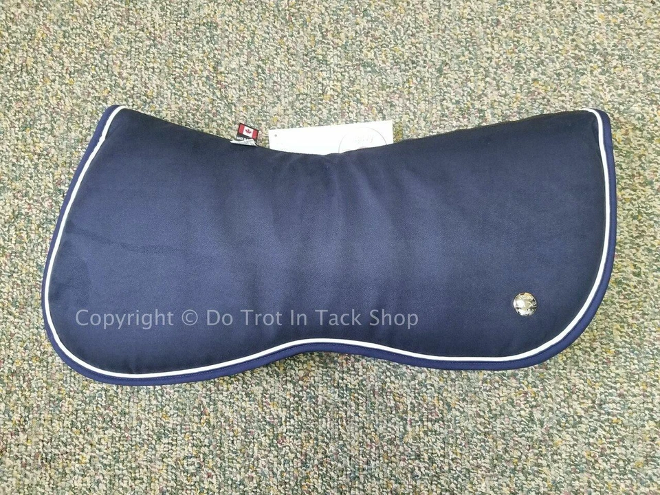OGILVY EQUESTRIAN Ogilvy Jump Memory Foam Half Pad - Navy/White/Navy