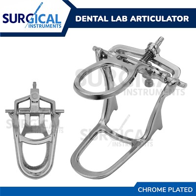 Dental Lab - Large Articulator Chrome Plated Full High Arch Adjustable German Gr