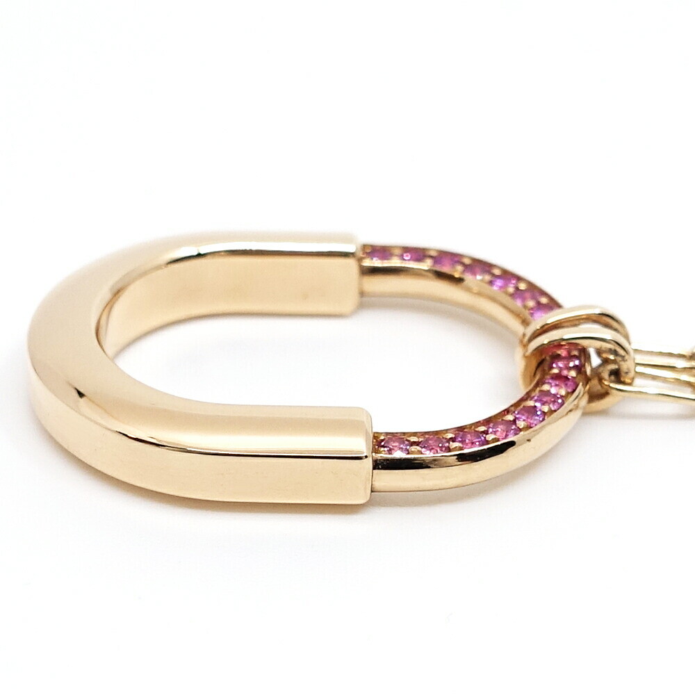 TIFFANY & Co. K18PG Rock Medium Necklace Pendant Pink TIFFANY & Co. K18PG Rock Medium Necklace Pendant Pink