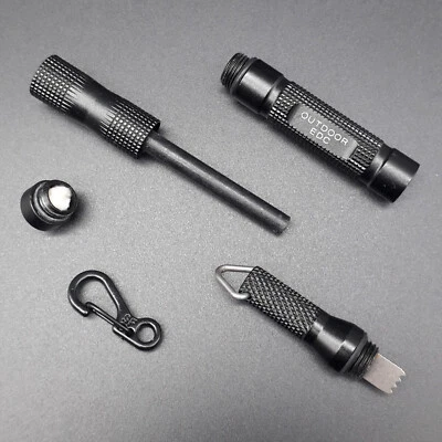 URSUZ BBQ Zunder Feuerstab Feuerstahl Feuerstein Feuerstarter Kubotan Magnesium EDC