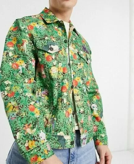 Pokemon × Levis Vintage Trucker Jacket LARGE all over Garden NWT