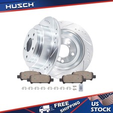 Rear Drilled Rotors And Ceramic Brake Pads For 1998-2002 Subaru Forester Impreza Rear Drilled Rotors And Ceramic Brake Pads For 1998-2002 Subaru Forester Impreza