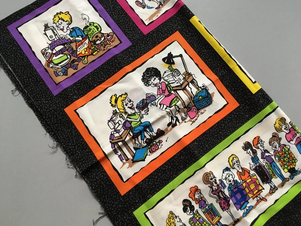 VTG Under the Influence Fabric Panel Sara Tuttle Sandy Brawner Moda Quilter Sew - Image 3 of 4