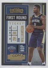2020-21 Panini Contenders First Round Ticket 46/149 Zion Williamson #58 06ps