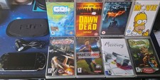 PSP 3000/3004 Piano Black with 5 Games And 3 UMD Movies - See Description